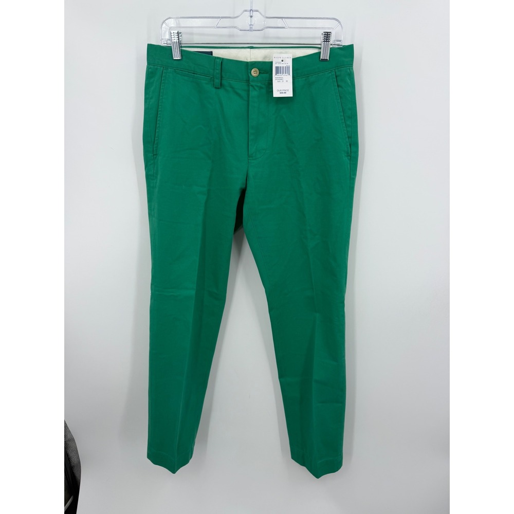 Polo Ralph Lauren Bedford Chino Pants Mens 31x30 Spearmint Green Cotton Twill